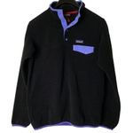 Patagonia  Synchilla pullover snap t black purple women's size medium 25455 Photo 0