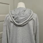 Hollister Classic Light Gray Fleece Jacket + Hoodie Sz MED Y2K fashion Photo 4