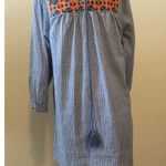 Velzera #9 NWT!  Women's Blue Embroidered Tunic by , Sz: Small Photo 0