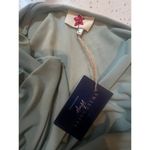 RED STAR NWT SAGE GREEN RUFFLED HEM WRAP TOP DRESS WAIST TIE WOMENS 1X Size XL Photo 8