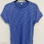 Lululemon Athletica &go Where-To T-Shirt Dress Heathered Sapphire Blue Size 10 Photo 3