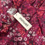 Minuet Floral Puff Sleeve Mini Dress NWT Photo 5