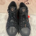 Diesel adidas Nizza Trek Sneakers Women's Size 7 Black Rose Gold Platform Leather Photo 3