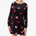 Kate Spade RARE NWT Medium Heart Confetti Sleepshirt Black Novel Photo 0