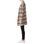 Heartloom  Ani Striped Multicolor Open Front Cardigan Sweater Front Pockets Photo 1