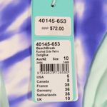 Seafolly NWT Ruched Side Retro Swim Bottoms in Dazzling Blue Photo 2