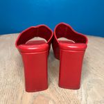 Jeffrey Campbell Jeffery Campbell Caviar Cherry Red Mules Chunky Square Toe Heels Womens Size 8.5 Photo 2