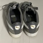 Puma  Grey Suede Vikky Soft Foam Comfort Shoes - Womans 8.5 Photo 3