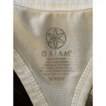 Gaiam  Shirt Womens Medium White Racerback Yoga Tank Top Activewear Athletic Photo 4