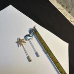 Lot Of 3 Lapel Stick Pins Whale, Flower, Starfish Photo 4