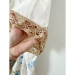 Free People NWT  x Place Nationale Fawley Mini Dress Floral Embroidery US 8-10 Photo 10