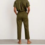 BNWoT Alex Mills Boy Pleated Chino Dark Olive Green Size 10 Photo 4