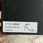 Tony Bianco Corso Sandal Square Toe in Silver Foil 9.5 Photo 7