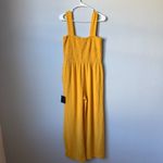 Lulus  Social Calendar Mustard Yellow Ribbed Knit Wide Leg Jumpsuit Photo 4