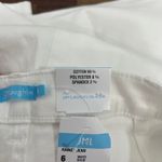 J. McLaughlin  Rainey Jeans 6 NWT $188 Split Hem White Solid Stretch Photo 5