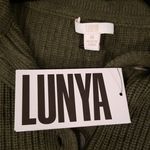 💕LUNYA💕 Cozy Cotton Silk Polo Pullover Sweater ~ Canopy Green M NWT Size M Photo 11