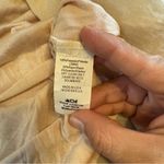 Vintage Sheer Cream Romper Whimsy Cottage Fairycore Bridal Deadstock M USA Lined Tan Size M Photo 5