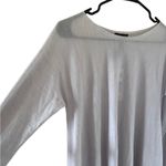 Eileen Fisher 100% Virgin Merino Wool Bateau Neck Top in Insky Photo 12