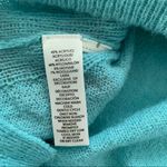 Loft Merry Happy Bright Blue Mohair Blend Sweater Photo 5