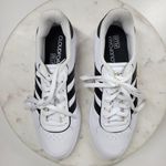 Adidas Breaknet Sleek Sneakers Womens 7 White Black 3 Stripes Athletic Shoes New Photo 2