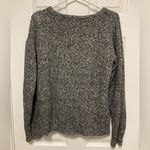 Michael Kors Michael Black Marbled Zipper Detail Merino Wool Blend Sweater Photo 8