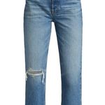 RE/DONE  '70s Ripped High Waist Stovepipe Jeans Photo 1