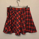 SheIn  buffalo Plaid mini skirt sz L holiday Christmas academia schoolgirl preppy Photo 5