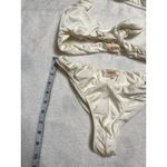 House Of CB White Satin Bikini Set Halter Womans Small Photo 8