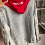 Waisted NEVER WORN  Removable Hood Jean Jacket Photo 1