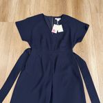 NWT Boden Romilly Jumpsuit 8 Petite Navy Blue Short Sleeve Size 8P Photo 5