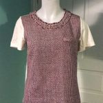 J.Crew  Tweed Front Tee SzXS Photo 1