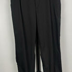 ZARA  Black Elastic Waist‎ Pleated Tapered Cuffed Ankle Trousers Size S Photo 0