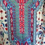 Urban Coco Small Boho Floral Dress Bright Blue Pink Photo 2