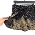 HEI HEI Luna Skirted Short Black Gold S Photo 1