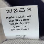 Draper James  Navy and White Gingham Sweatshirt Size Large Navy Check Pullover Photo 7