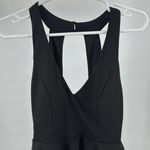 Altar'd State  Black halter open back ruffle tiered Mini Dress M flirty dance Photo 6