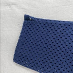 Chelsea28  Navy Cotton Eyelet Mid Rise‎ Crop Pant Photo 7