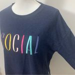 Wildfox NWOT  Social Statement Blue Sweatshirt Size M Photo 6