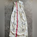 Cream and black floral silk Dress with unique Boho touch Photo 7