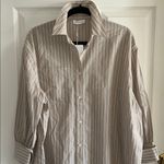 ANINE BING  Revolve Womens Lake Dress Taupe Stripe Small NWT Photo 5