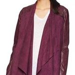 BLANK NYC  Faux Suede & Leather Waterfall Jacket Photo 0