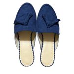 Crown & Ivy  Galle faux blue suede slip on flats size 9 Photo 3