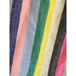 J.Crew Linen Cotton Multi Color Striped Pull On Skirt Photo 7