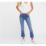 Free People High Waist Crop Straight Leg Jeans size 24 size 00 Photo 1