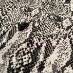 Norma Kamali Snake Print Buttoned Sheath Shirt Dress Photo 5