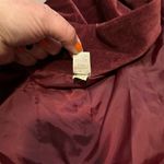 Old Navy Women's Maroon Velvet Blazer S Single-Breasted Satin Bow Formal Photo 4