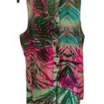 True Freedom  Women’s Large Flowy Palms Soft Sheer High Low Pullover Top Photo 0