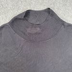 Bailey 44 Mock Neck Sheer Long Sleeve Top Women's Small Gray Ribbed Knit Photo 1