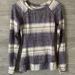 Lululemon  4 Striped Pullover Top Purple White Long Sleeve Athletic Everyday Wear Photo 0