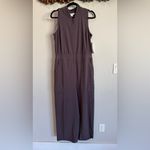 Athleta  Brooklyn Utility Jumpsuit shale purple gray size 10 NWT Photo 4